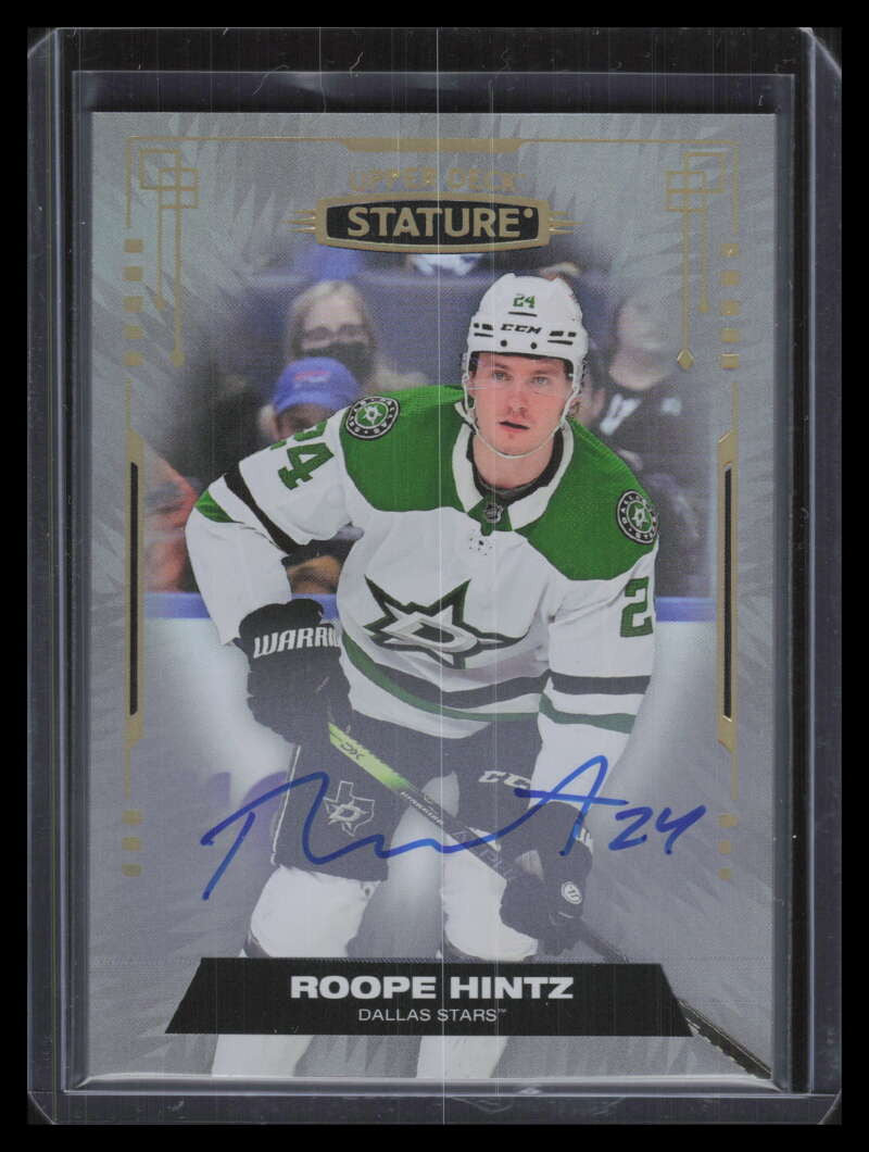 DELETE 138665 2021-22 Upper Deck Stature Autographs 28 Roope Hintz Auto