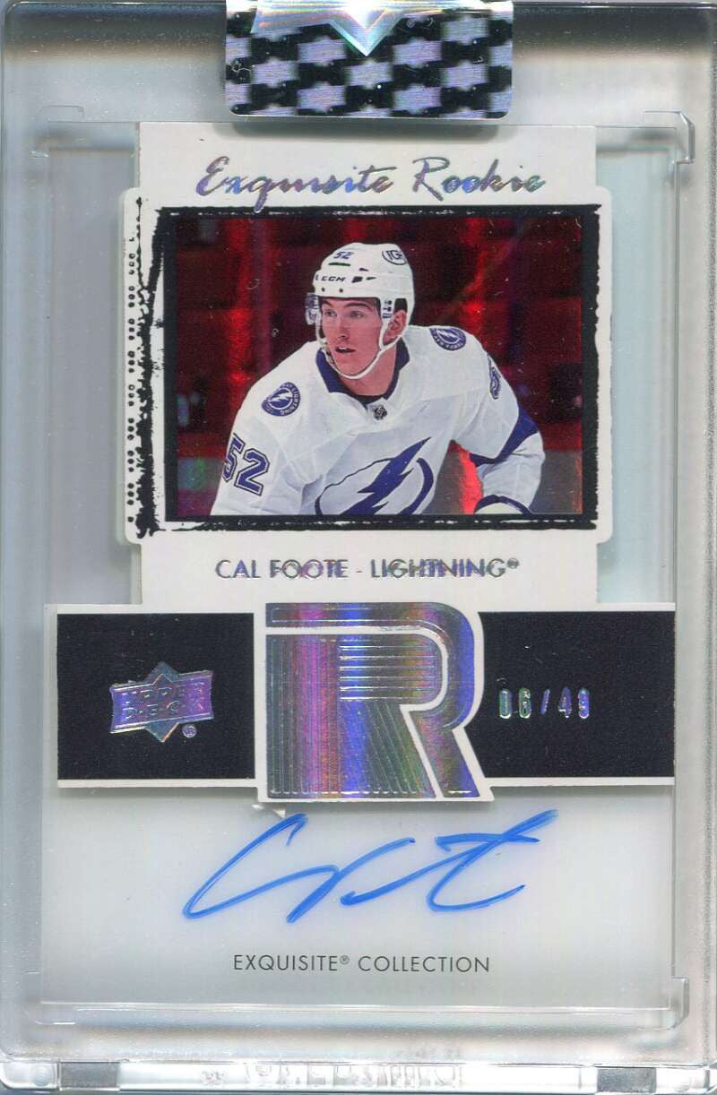 DELETE 138679 2020-21 Upper Deck Clear Cut '03-04 Exquisite ETCF Cal Foote Rookie Auto 6/49