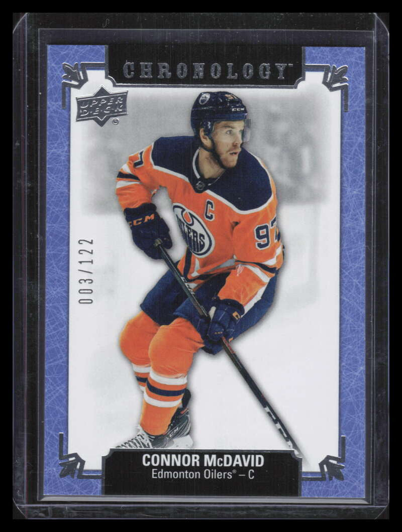 2019-20 Chronology Metallic Blue 101 Connor McDavid 3/122