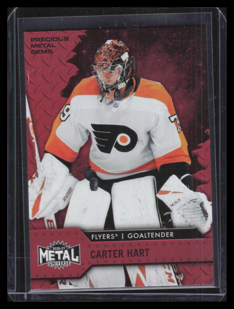 DELETE 138712 2020-21 Metal Universe Precious Metal Gems Red 79 Carter Hart 53/100