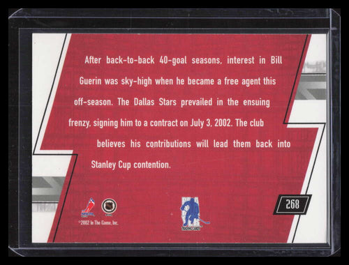 2002-03 BAP Memorabilia The National Atlantic City 268 Bill Guerin 1/1