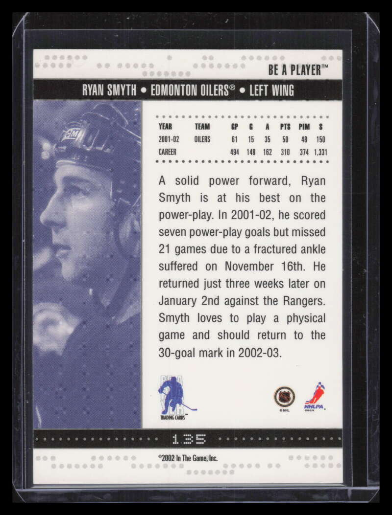 2002-03 BAP Memorabilia The National Atlantic City 135 Ryan Smyth 1/1