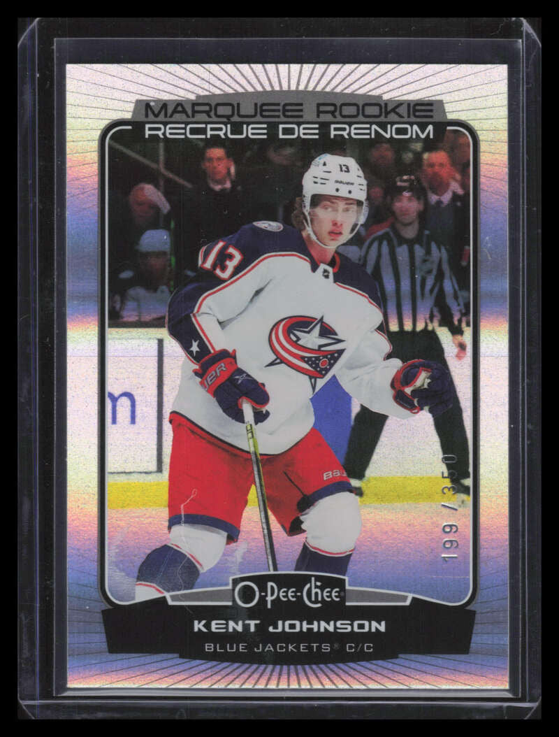 2022-23 O-Pee-Chee Rainbow 567 Kent Johnson Rookie 199/350