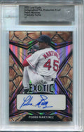 2022 Leaf Exotic Prismatic Turtle Pre-Production Proof Pedro Martinez Auto 1/1