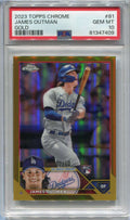 2023 Topps Chrome Gold Refractor 81 James Outman Rookie 2/50 PSA 10 GEM MT