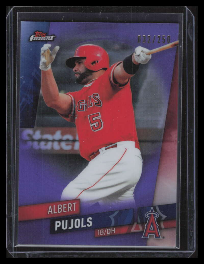 2019 Finest Purple Refractor 12 Albert Pujols 32/250