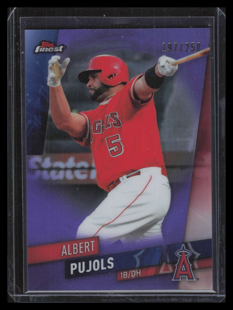 2019 Finest Purple Refractor 12 Albert Pujols 197/250