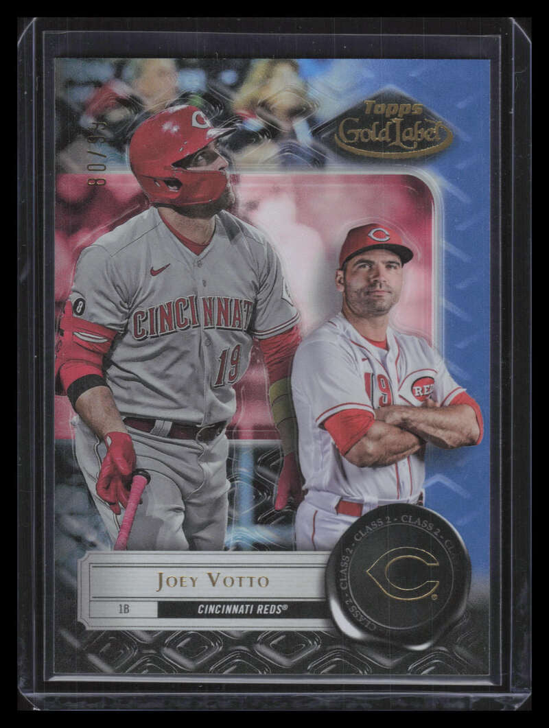 2022 Topps Gold Label Class 2 Blue 21 Joey Votto 80/99
