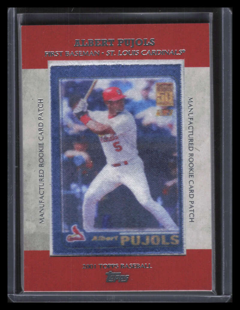 2013 Topps Manufactured Commemorative Rookie rcp22 Albert Pujols 2001 Patch