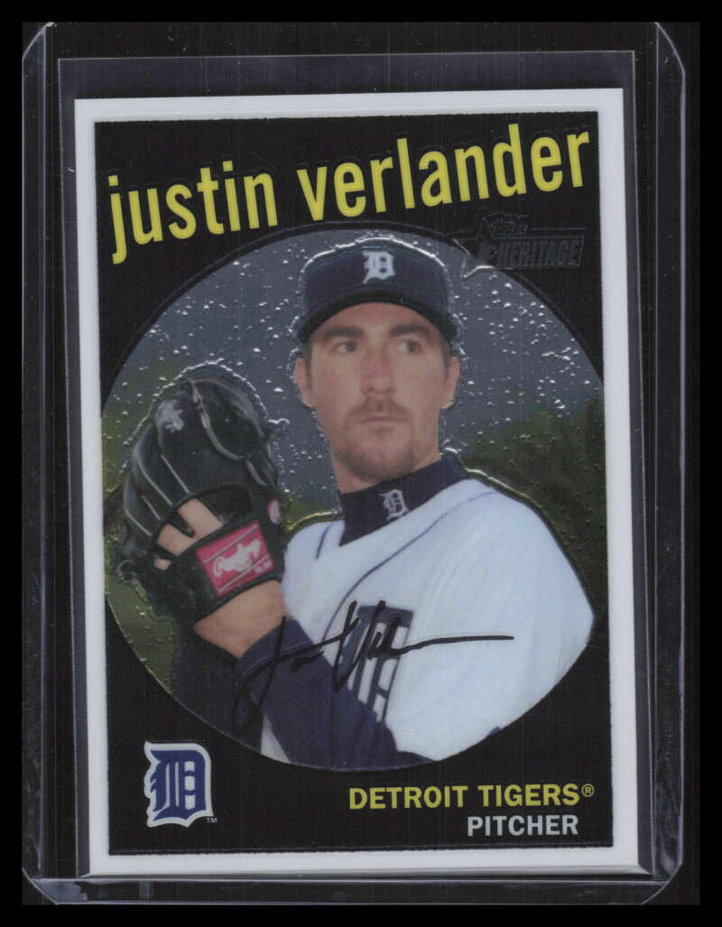 2008 Topps Heritage Chrome c20 Justin Verlander 1081/1959