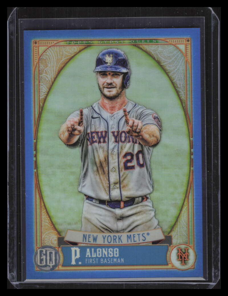 2021 Topps Gypsy Queen Chrome Box Toppers Blue Refractor 92 Pete Alonso 33/99