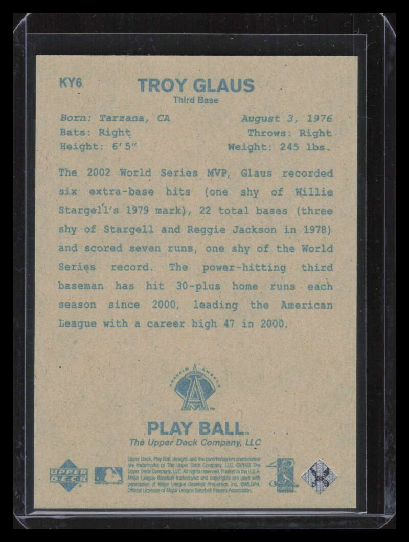 2003 Upper Deck Play Ball Hawaii Trade Conference ky6 Troy Glaus Kit Young