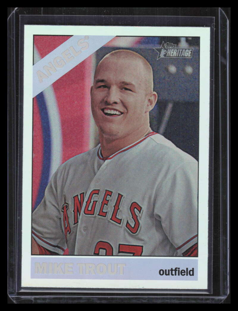 2015 Topps Heritage Chrome Retail Foil thc500 Mike Trout