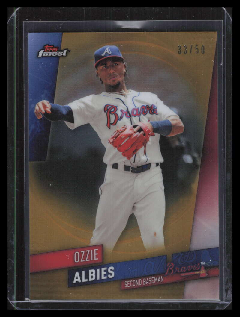 2019 Finest Gold Refractor 59 Ozzie Albies 33/50