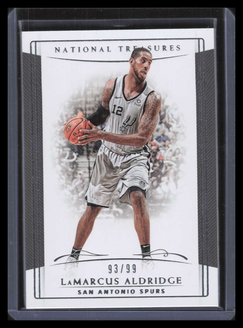 SOLD 139281 2018-19 Panini National Treasures 84 LaMarcus Aldridge 93/99