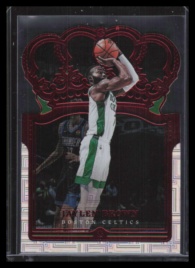 2021-22 Crown Royale Asia Red 87 Jaylen Brown