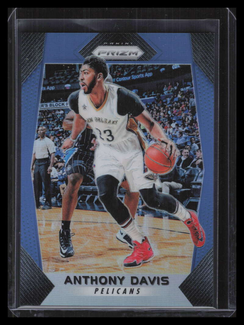 2017-18 Panini Prizm Prizms Blue Refractor 121 Anthony Davis 7/199