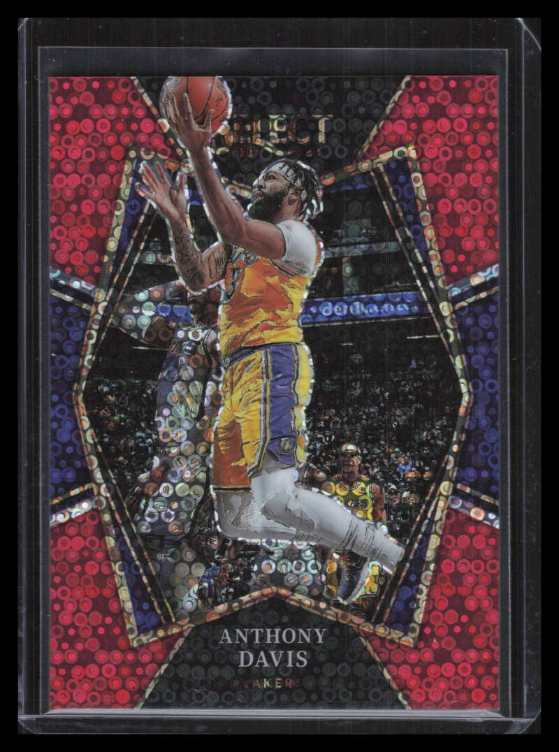 2021-22 Select Prizms Red Disco Refractor 144 Anthony Davis 26/49 Premier Level