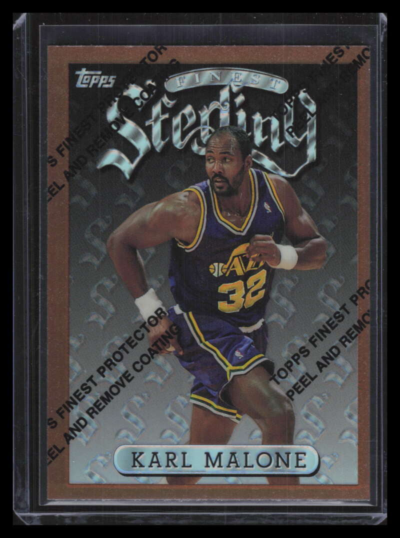 1996-97 Finest Refractor 52 Karl Malone Bronze Common