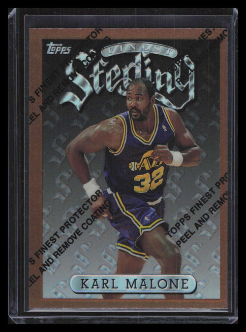 1996-97 Finest Refractor 52 Karl Malone Bronze Common
