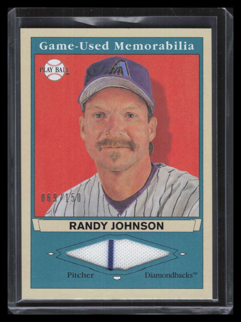 SOLD 139447 2003 Upper Deck Play Ball Memorabilia Tier 2 rj2 Randy Johnson Jersey 69/150