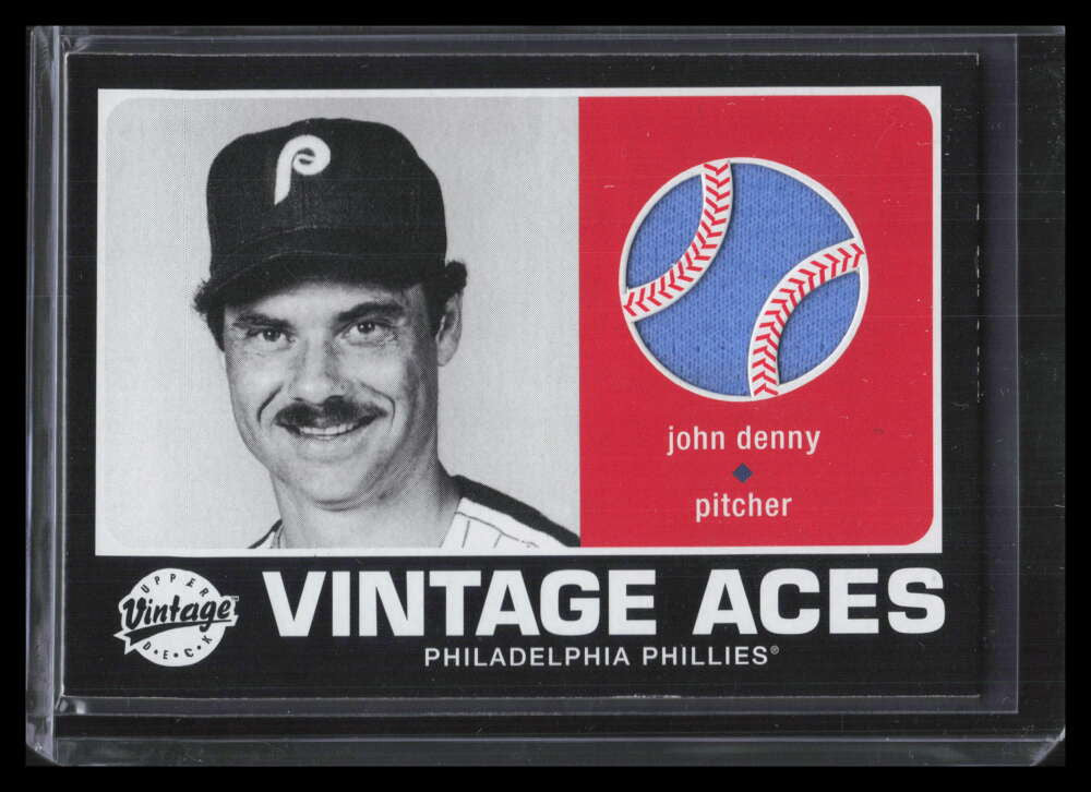 2002 Upper Deck Vintage Aces Game Jersey AJD John Denny Jersey
