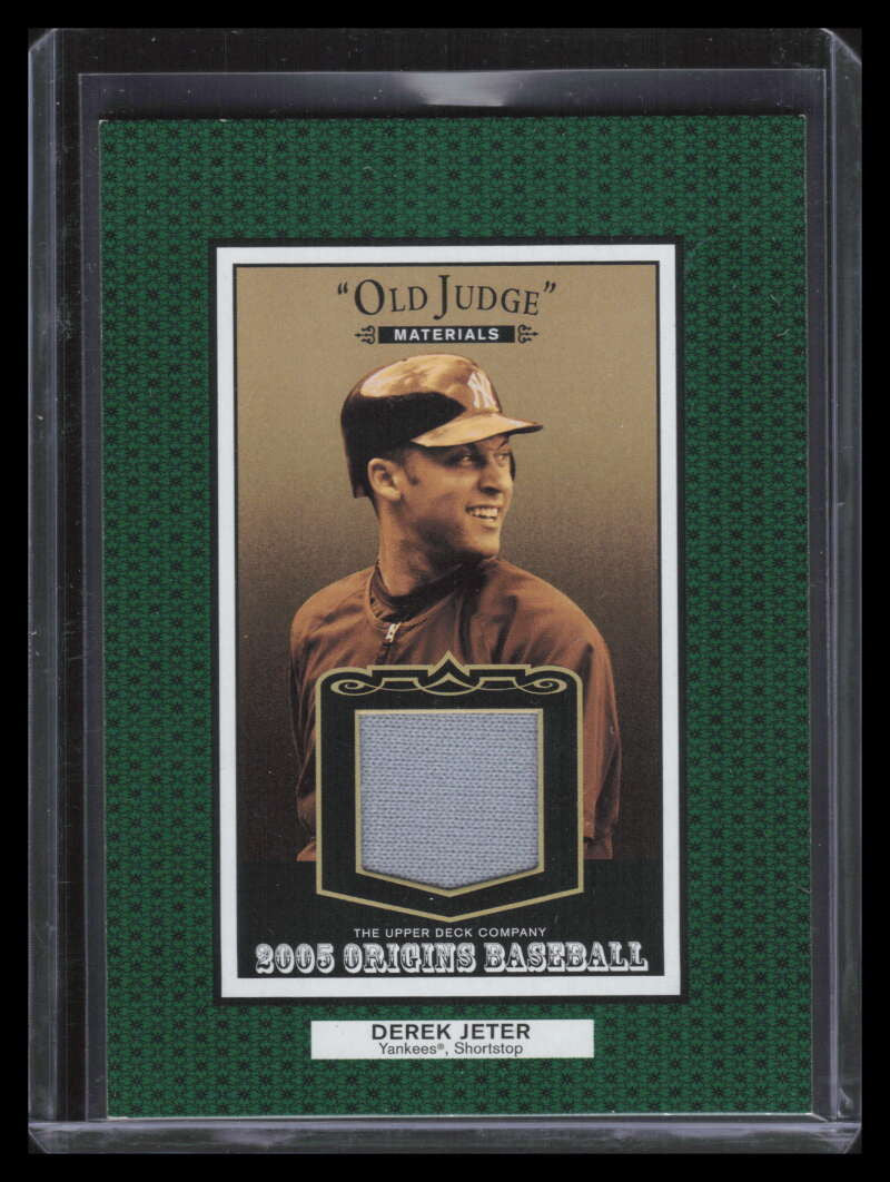 2005 Origins Old Judge Materials Jersey DJ Derek Jeter Jersey ID: 139481