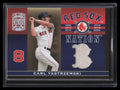 SOLD 139491 2005 Donruss Greats Sox Nation Material 5 Carl Yastrzemski Jersey /250