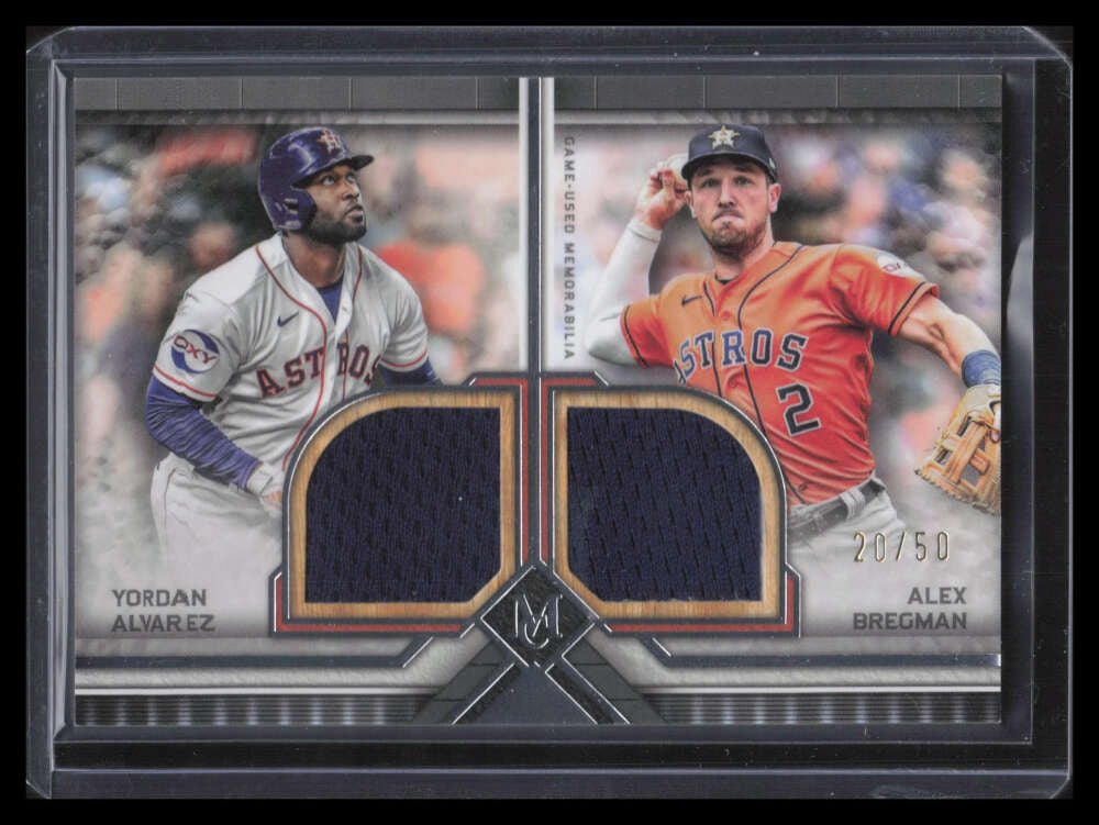 2023 Topps Museum Meaningful Material Bregman Yordan Alvarez Dual Jersey 20/50