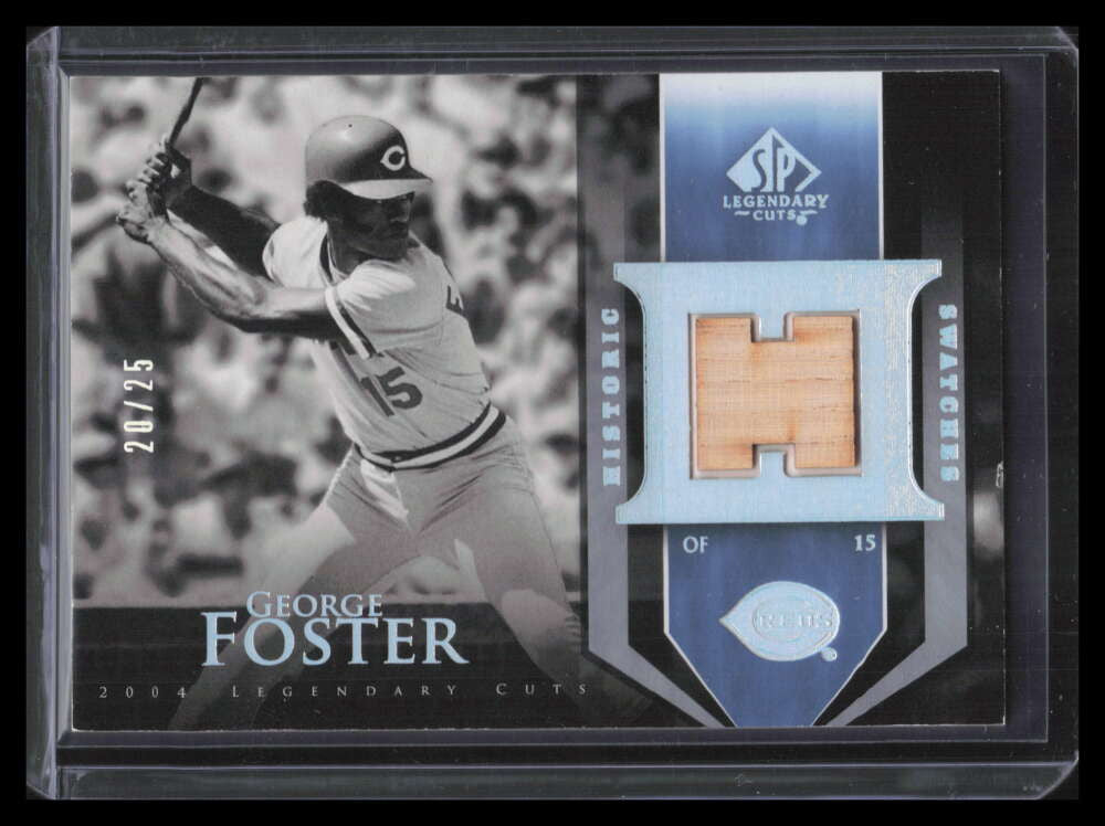 2004 SP Legendary Cuts Historic Swatches 25 GF George Foster Bat 20/25