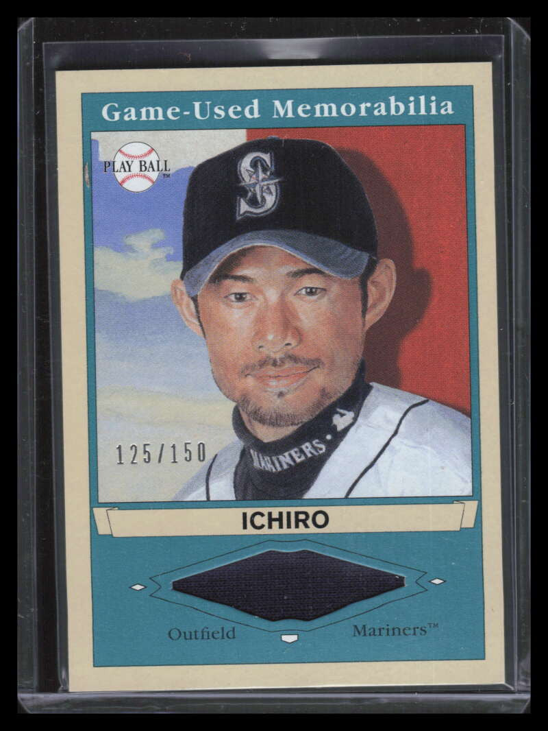 2003 Upper Deck Play Ball Game Used Memorabilia Tier 2 is2 Ichiro Jersey 125/150