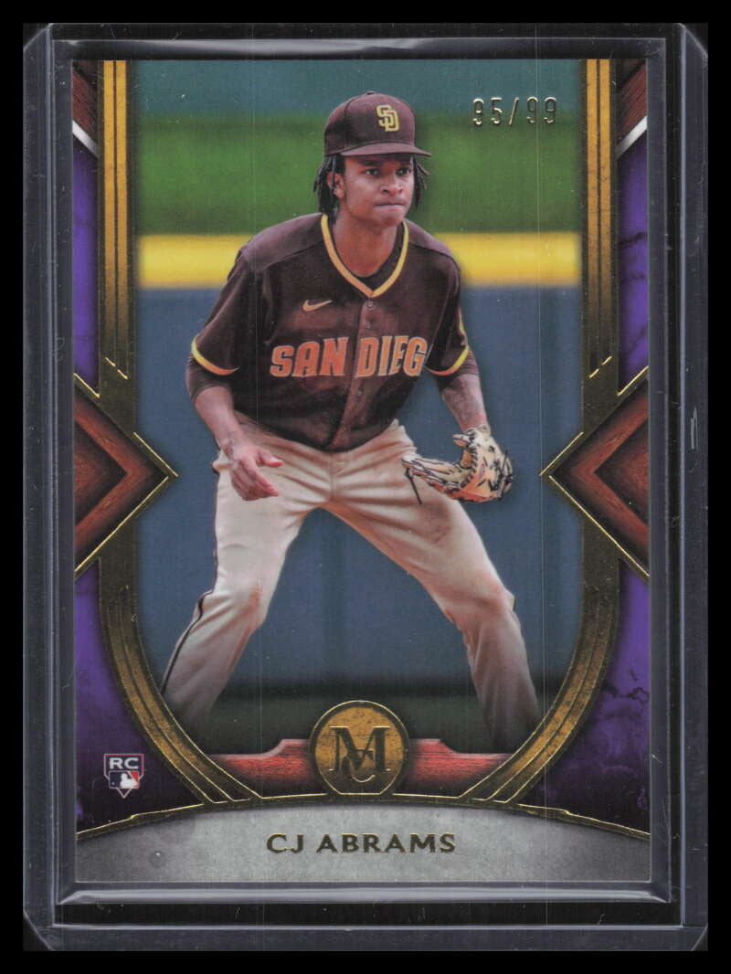 2022 Topps Museum Collection Amethyst 47 CJ Abrams Rookie 95/99