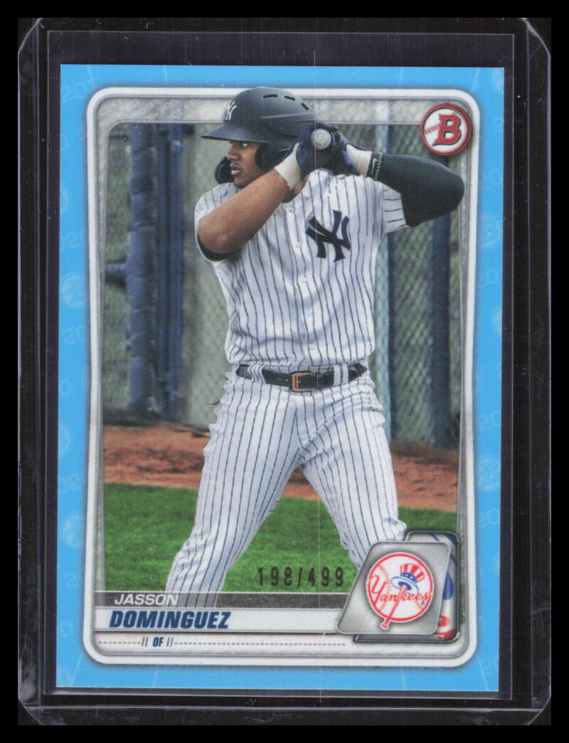 2020 Bowman Draft Sky Blue bd151 Jasson Dominguez Rookie 198/499