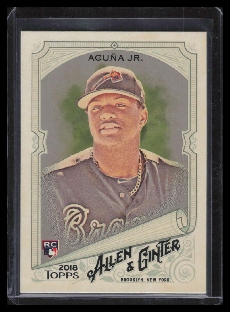 2018 Topps Allen and Ginter Glossy Silver 207 Ronald Acuna Jr. Rookie