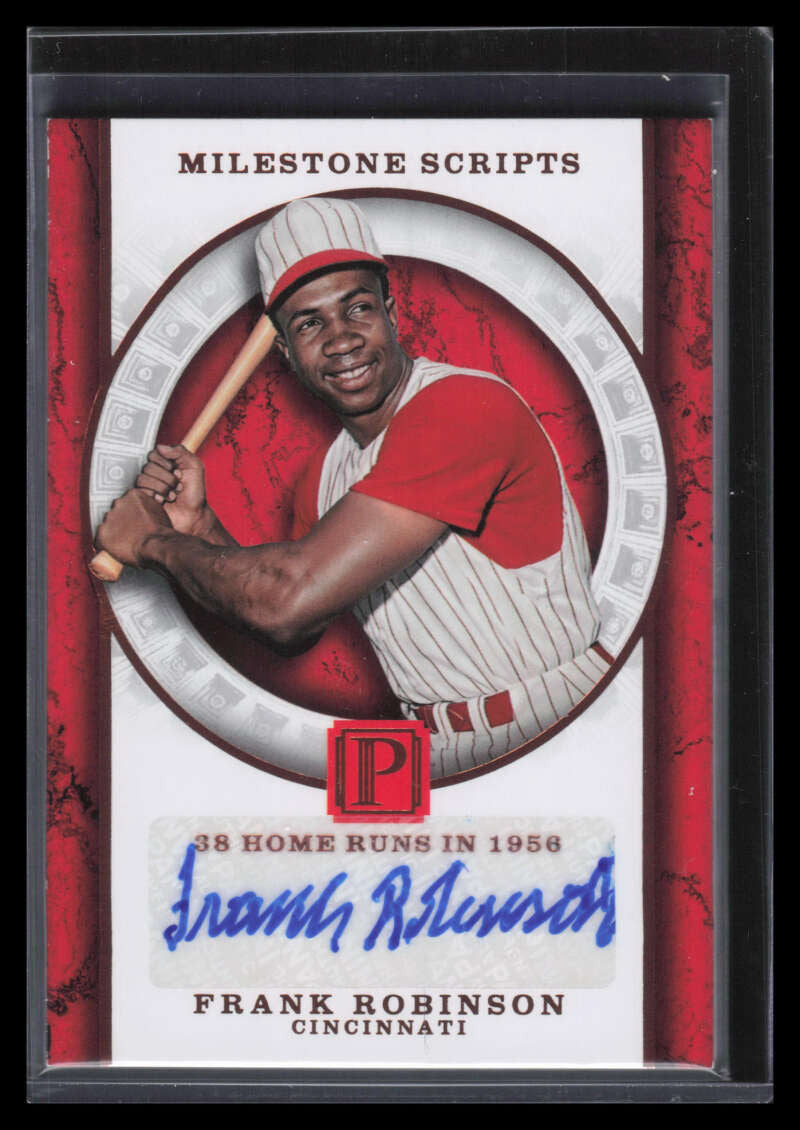2016 Panini Pantheon Milestone Scripts Bronze 41 Frank Robinson Auto 1/5