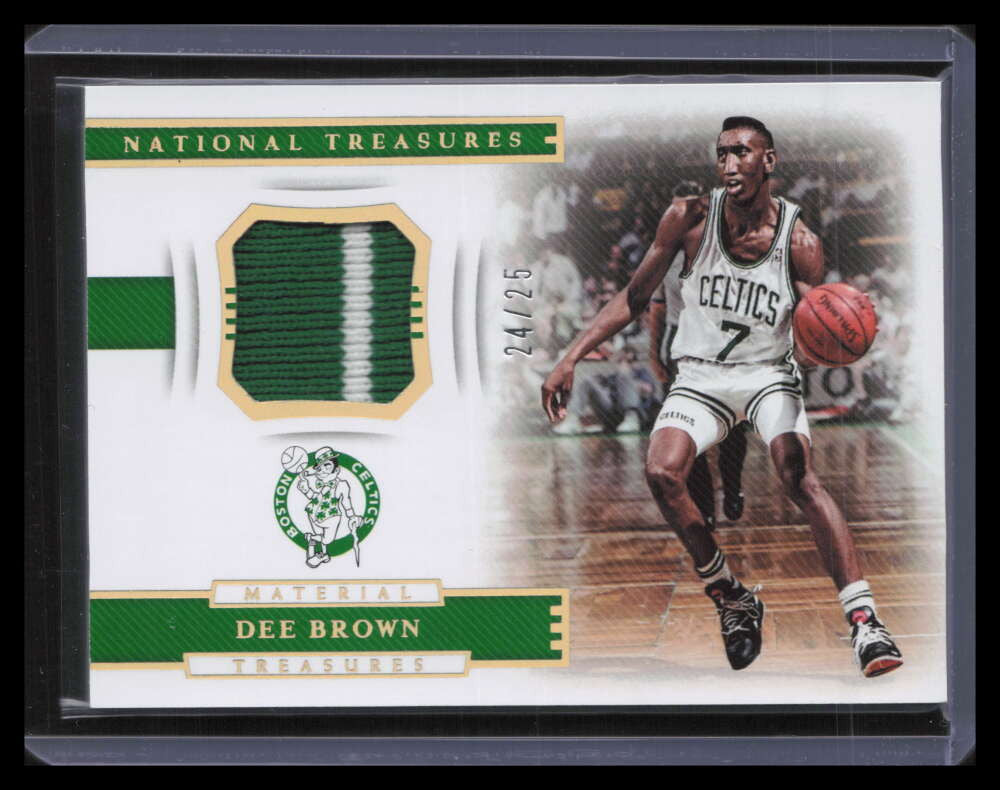 2018-19 Panini National Treasures Material Prime 17 Dee Brown Patch 24/25