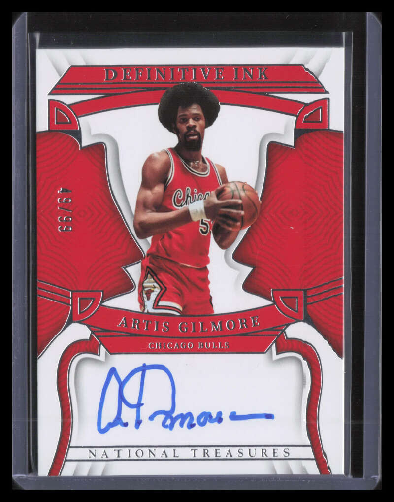 DELETE 139766 2022-23 Panini National Treasures Definitive Ink 34 Artis Gilmore Auto 49/99