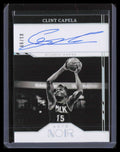2021-22 Panini Noir Black and White Autographs 14 Clint Capela Auto 3/99