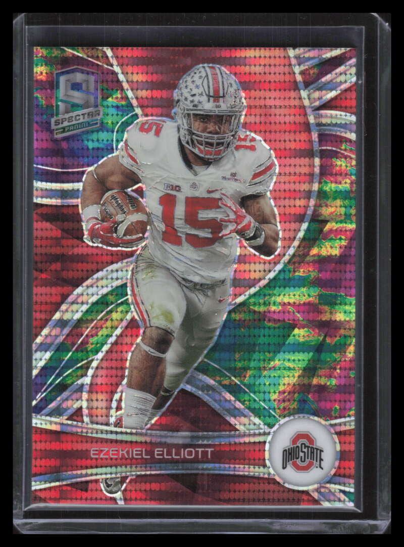 2023 Panini Chronicles Draft Picks Spectra Celestial 67 Ezekiel Elliott 3/99