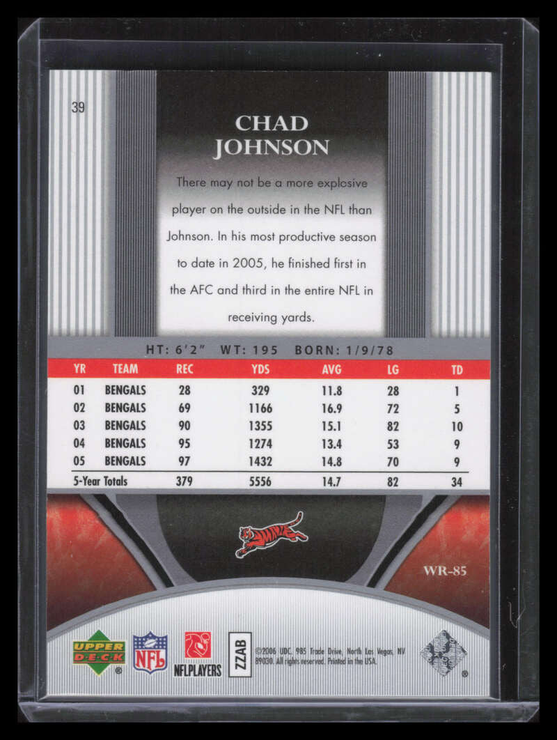 2006 Ultimate Collection Gold 39 Chad Ochocinco Johnson 27/50