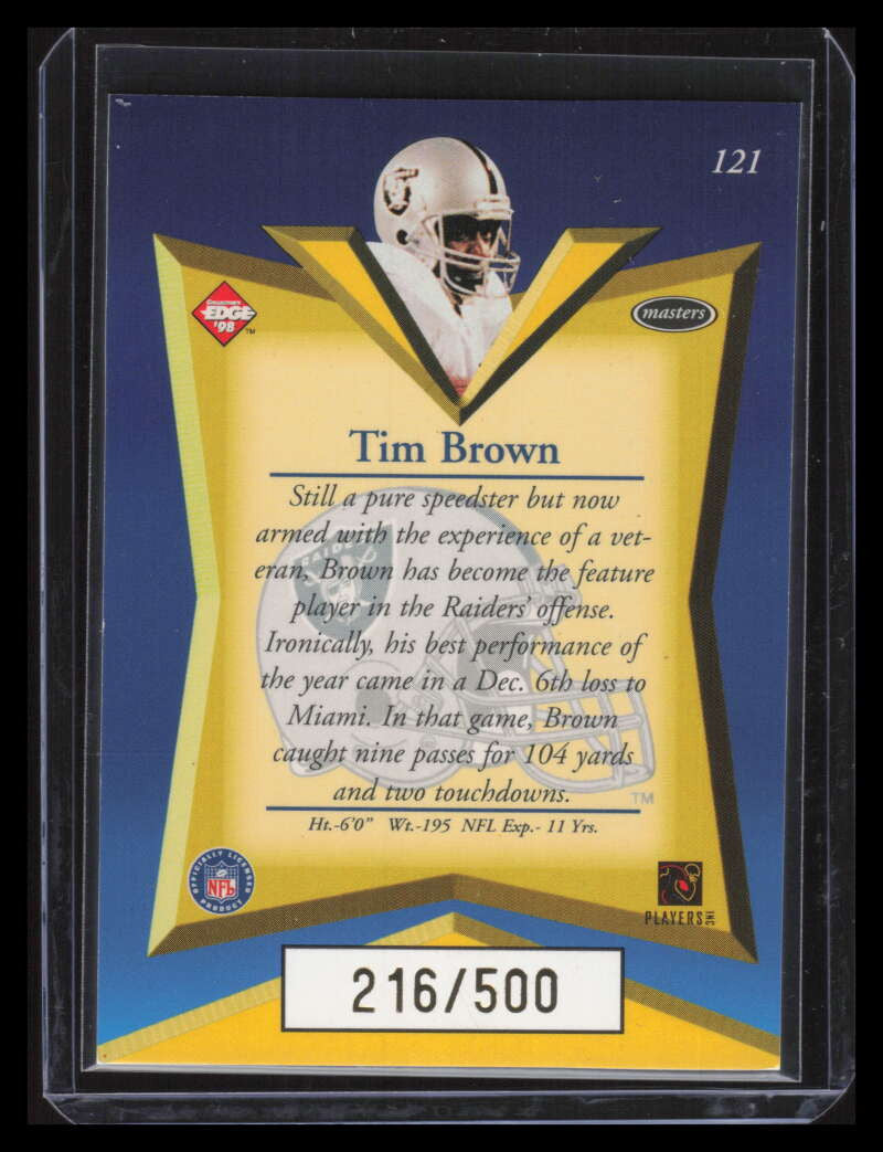 1998 Collector's Edge Masters Gold Redemption 5000 121 Tim Brown 216/500