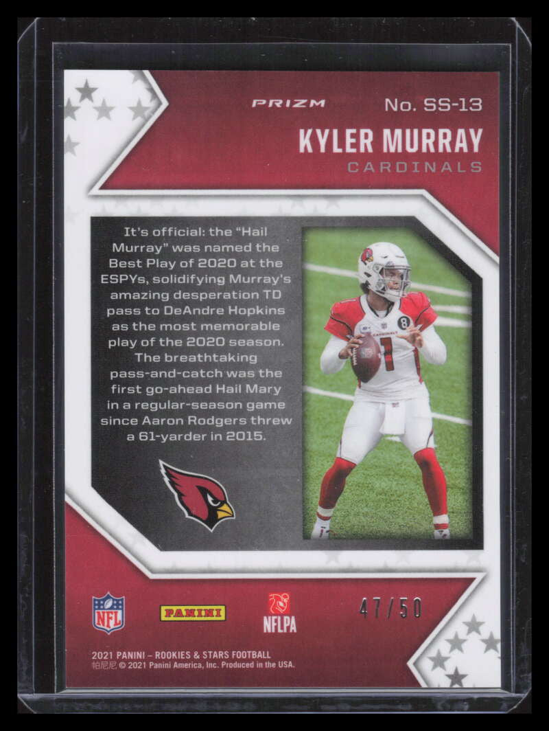 2021 Rookies and Stars Star Studded Blue 13 Kyler Murray 47/50
