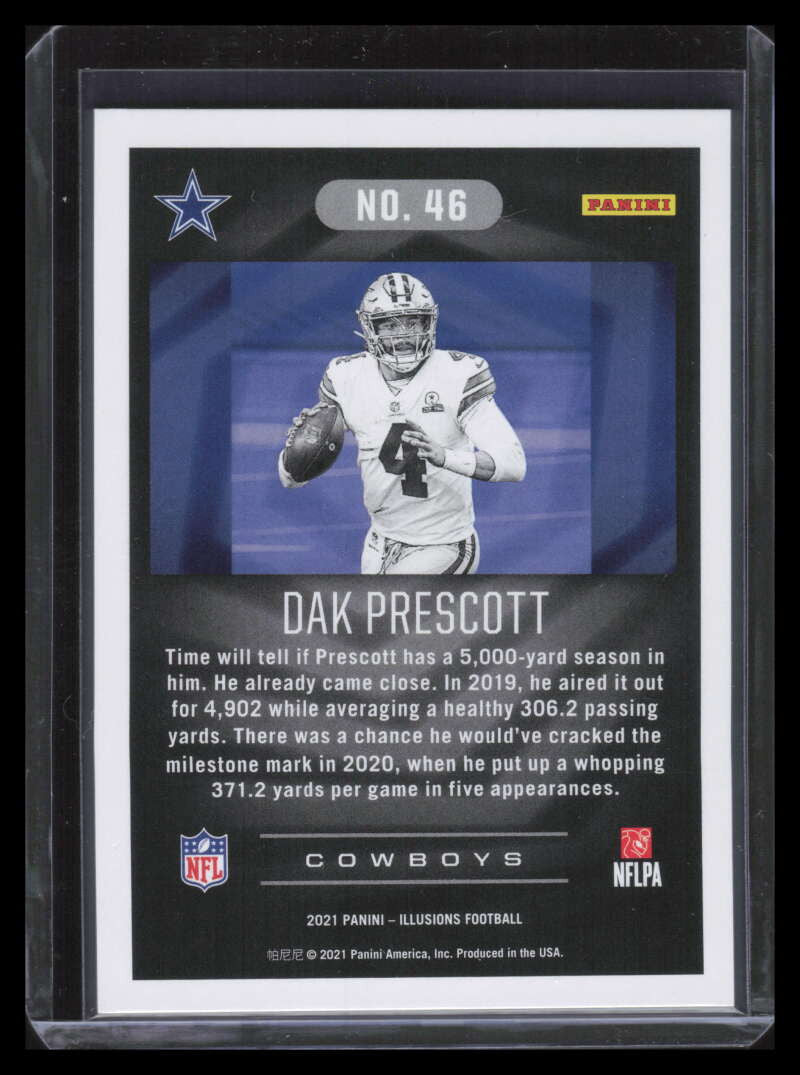 2021 Panini Illusions Red 46 Dak Prescott 22/99