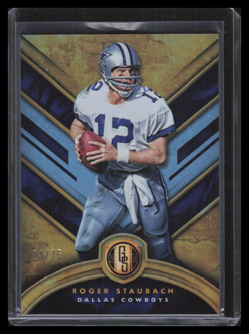2019 Panini Gold Standard Platinum 124 Roger Staubach 14/75