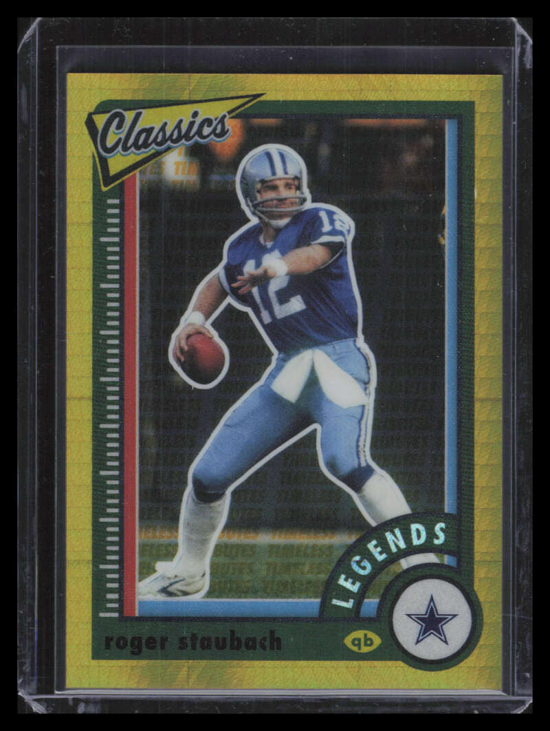 2022 Classics Premium Edition Timeless Tributes h2 Gold 109 Roger Staubach 95/99