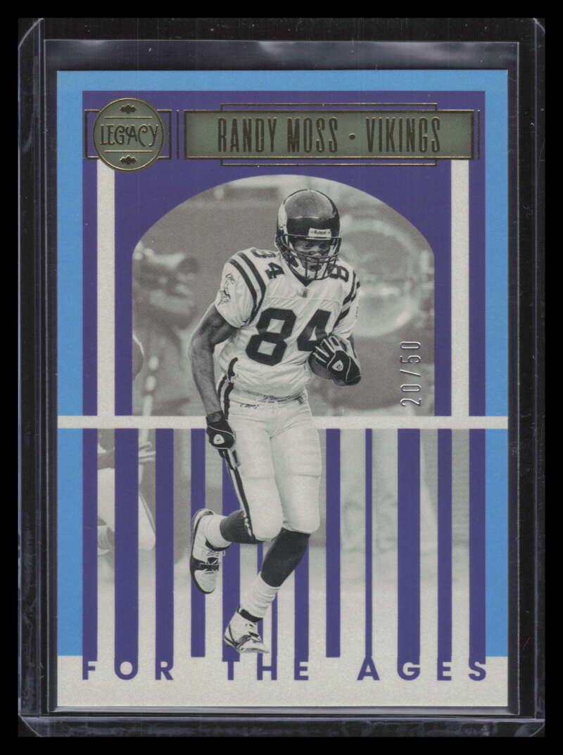 2023 Panini Legacy For the Ages Blue 26 Randy Moss 20/50