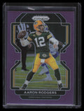2021 Panini Prizm Prizms Purple Refractor 138 Aaron Rodgers 76/125