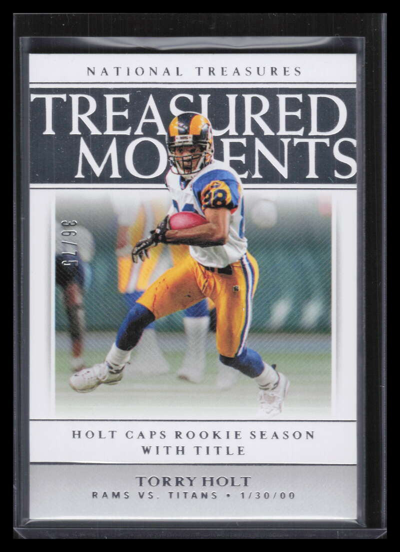 2019 Panini National Treasures Treasured Moments 76 Torry Holt 36/75