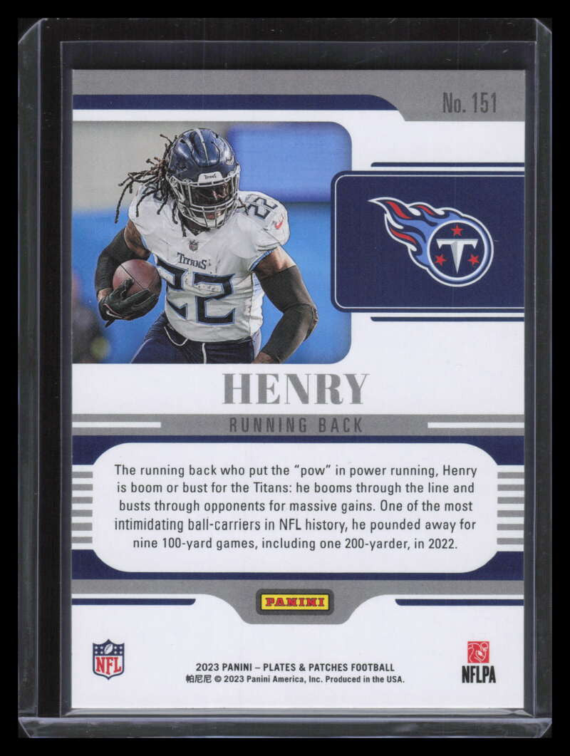 2023 Panini Plates and Patches Red 151 Derrick Henry 1/5