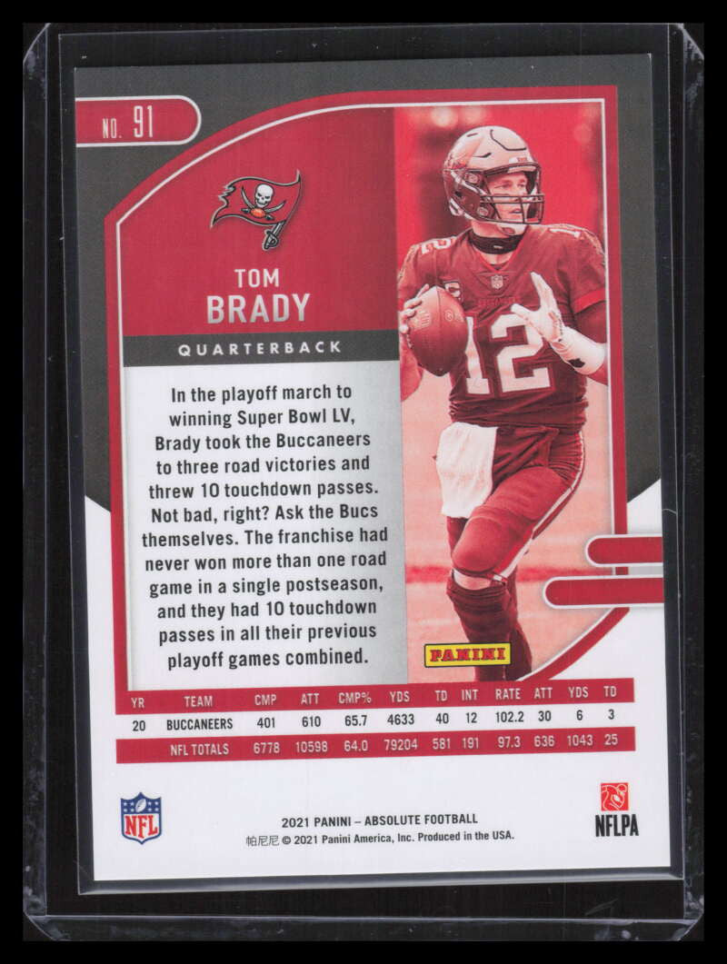 DELETE 139931 2021 Absolute Blue Diamonds 91 Tom Brady 19/99
